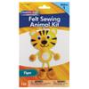 Creativity Street Felt Sewing Animal Kit, Tiger, 4.25" x 10.75" x 0.75", 1 Kit view 1