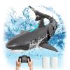 JELLY PLAY Remote Control Shark Pool Toys for Kids Age 8-12, 2.4GHz Waterproof RC Boat, Toy Shark with Light for 60 Mins Play, Gift for Boys Girls view 1