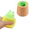Fidget Toys Squishy Toys Stress Toy for Adults Stress Anxiety Relief Frog Cup Squeeze Toys for Kids Decompression Sensory Squishes Toy Stress Reliever Small Surprise Color Random Squish Gifts 3 PCS view 2