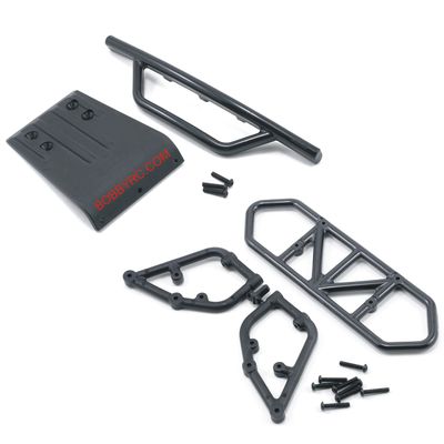 RPM R/C (BLACK) Front & Rear Bumper Set for Traxxas 2wd Slash