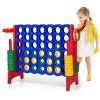 AKUSTIK Giant Connect Game Outdoor, 4 in a Row Jumbo 4 to Score for Kids Adults Family Party Yard Lawn, Large Connect Game with Quick Release Slider 42 Jumbo Rings (Red) view 1
