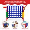 AKUSTIK Giant Connect Game Outdoor, 4 in a Row Jumbo 4 to Score for Kids Adults Family Party Yard Lawn, Large Connect Game with Quick Release Slider 42 Jumbo Rings (Red) view 3
