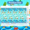 3 Pack Gone Fishing Tablecloths for Ofishally One Birthday Decorations, Disposable Plastic Rectangle Little Fisherman Table Cover for Summer Beach Pool Fishing Themed Birthday Party Supplies 51"x87" view 2