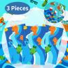 3 Pack Gone Fishing Tablecloths for Ofishally One Birthday Decorations, Disposable Plastic Rectangle Little Fisherman Table Cover for Summer Beach Pool Fishing Themed Birthday Party Supplies 51"x87" view 3