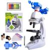 Lab Microscope Slides Microscope Kit Lab LED 100/400/1200X Biological Microscope Microscope Parts (Color : 2) view 1