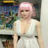 1/6 Scale Female Head Sculpt, Pale Skin Planted Hair Girl Head Carved for 12inch Action Figure Body Doll (Pink Hair) view 3