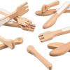 Giant bean 27PCS Wooden Toy Plates and Dishes for Kitchen Set, Wooden Play Kitchen Accessories for Girls and Boys, Montessori Toys, Christmas Birthday Gift for Kids view 4