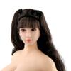 1/6 Scale Female Head Sculpt, Pale Skin Planted Hair Girl Head Carved for 12inch Action Figure Body Doll (Black Hair) view 3