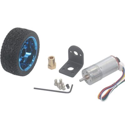 Jinxiaobei 12v High Torque Dc Motor, 370 12v Projects Mini 12v Gear Motor, Gears for Small Motors 25GA370, Toy car Set (Color : 6V, Size : 1360rpm)