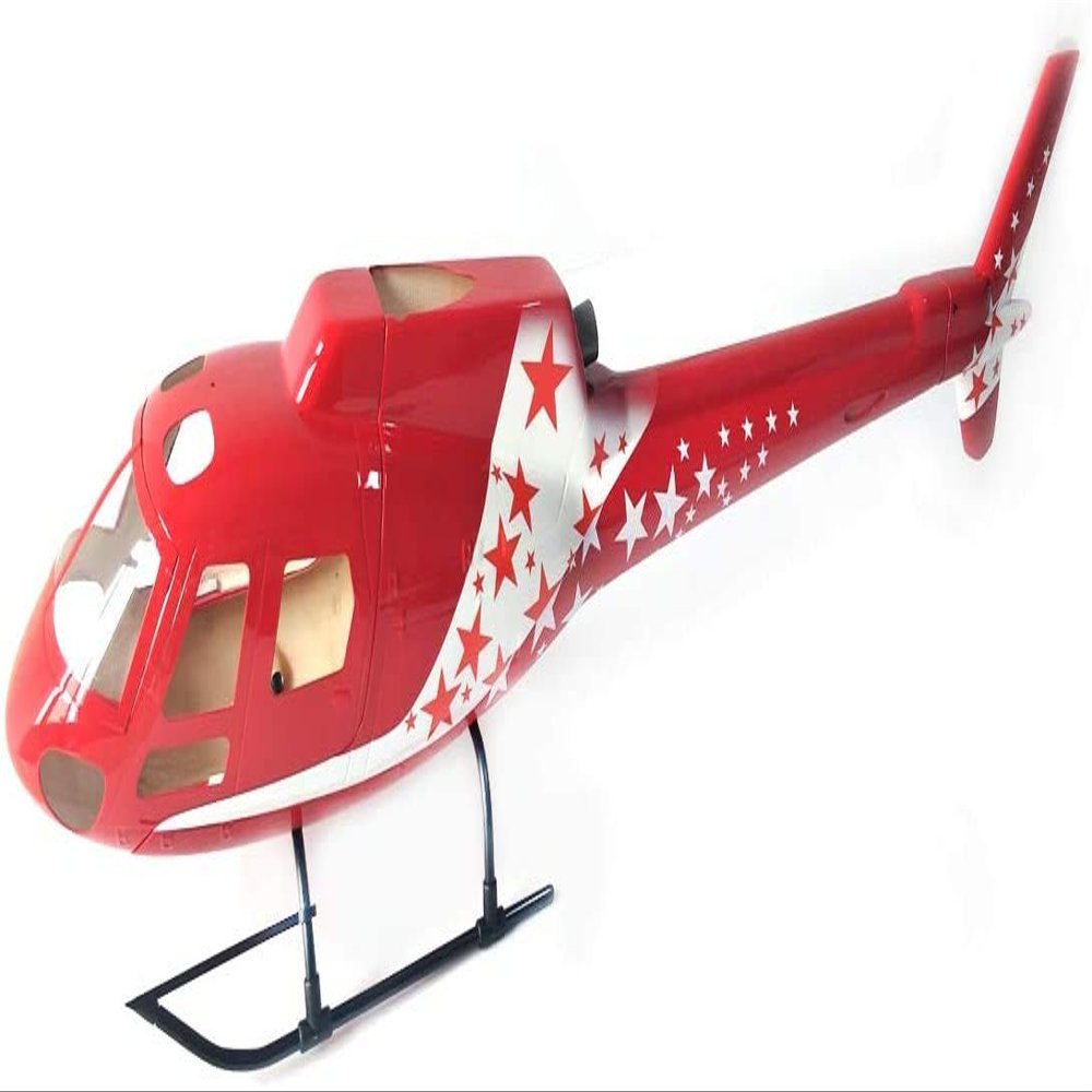 RC Helicopter AS350 Ecureuil Helicopter Pre-Painted Fuselage for 450 Size Helicopters.Suitable for Almost All 450 Size(325mm Rotor Blade) Helicopters