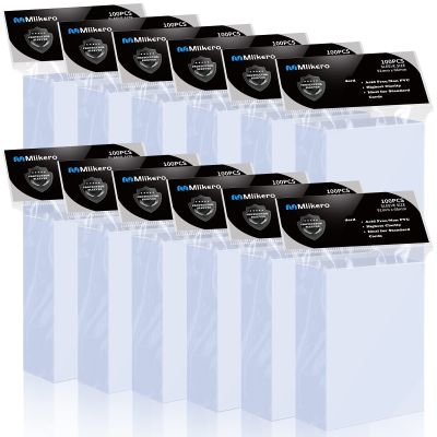 1200 Count Card Sleeves, Clear Baseball Card Sleeves, Soft Trading Card Sleeve Fit for MTG, TCG, Baseball Cards, Football Cards, Game Cards