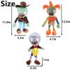 3 PCS Plants and Jester Plush Zombie Sets Toy Postman, 1 2 Stuffed Soft Jester Zombie Doll, Duck Zombies PVZ Plush Figure Doll New view 2