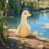 Apricot Lamb Toys Plush Yellow Wheat Duck Stuffed Animal Goose Soft Cuddly Perfect for Child (Yellow Duck,10 Inches) view 2