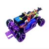 Sakeye RC Car DIY, 1/28 4WD Metal Rear Drift Repellent RC Car Transmitter Electric DRZ XRX Mini Z Racing Cars Remote Control Model RTR (Purple and Remote Control) view 2