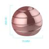 Apqdw Kinetic Desk Toys 2.17'', Sensory Fidget Toys for Kids with Autism, Desk Fidget for Adults for Office, Metal Fidget for Adults Teens (55MM, Rose Gold) view 2