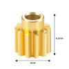 1/24th RC Car Brass 11T Motor Pinion Gear Parts Upgrades for 1: 24 Axial SCX24 AXI90081 Deadbolt AXI00001/AXI00002 view 2