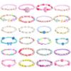 Dxhycc 24 Pieces Princess Bracelets Girls Beaded Bracelets Little Girls Costume Jewelry Set for Birthday Party Favors view 1