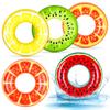 Elcoho 5 Pieces Inflatable Pool Floats 29.5 Inches Swim Tubes Rings Fruits Swimming Rings Big Beach Swimming Water Favors for Summer Outdoor Party Decorations view 1