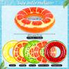 Elcoho 5 Pieces Inflatable Pool Floats 29.5 Inches Swim Tubes Rings Fruits Swimming Rings Big Beach Swimming Water Favors for Summer Outdoor Party Decorations view 2