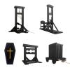 5pcs 1:18 Handmade Ancient Wooden Model Medieval Mini French Guillotine Pillory Prison cage Coffinfor Creative Props Decoration Scene Halloween Decorations view 1