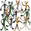 ArtCreativity Halloween Bendable Figures - Set of 12 Flexible Dog and Cat Toys in 4 Spooky Designs, Fun Halloween Toys for Kids, Non-Candy Trick or Treat Supplies, and Party Favors view 1