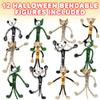 ArtCreativity Halloween Bendable Figures - Set of 12 Flexible Dog and Cat Toys in 4 Spooky Designs, Fun Halloween Toys for Kids, Non-Candy Trick or Treat Supplies, and Party Favors view 2