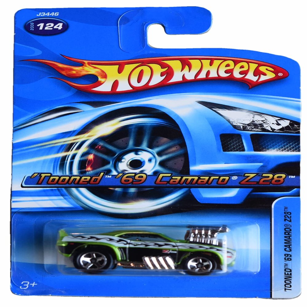 Hot Wheels 'tooned '69 Camaro Z28 - Camaro - green