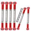 ARRCat Turnbuckles Camber Links Upgrades Parts for Ecx 1/10 2WD Ruckus Axe Brutus Circuit AMP MT AMP DB AMP Crush K&N Torment,6PCS Aluminum Adjustable Turnbuckles,Replace ECX1046,Red view 1