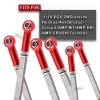 ARRCat Turnbuckles Camber Links Upgrades Parts for Ecx 1/10 2WD Ruckus Axe Brutus Circuit AMP MT AMP DB AMP Crush K&N Torment,6PCS Aluminum Adjustable Turnbuckles,Replace ECX1046,Red view 2