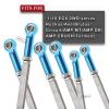 ARRCat Turnbuckles Camber Links Upgrades Parts for Ecx 1/10 2WD Ruckus Axe Brutus Circuit AMP MT AMP DB AMP Crush K&N Torment,6PCS Aluminum Adjustable Turnbuckles,Replace ECX1046,Blue view 2