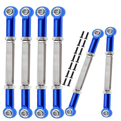 ARRCat Turnbuckles Camber Links Upgrades Parts for Ecx 1/10 2WD Ruckus Axe Brutus Circuit AMP MT AMP DB AMP Crush K&N Torment,6PCS Aluminum Adjustable Turnbuckles,Replace ECX1046,Navy Blue