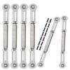 ARRCat Turnbuckles Camber Links Upgrades Parts for Ecx 1/10 2WD Ruckus Axe Brutus Circuit AMP MT AMP DB AMP Crush K&N Torment,6PCS Aluminum Adjustable Turnbuckles,Replace ECX1046,Silver view 1