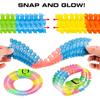 Mindscope NEON Glow Twister Tracks Dino Series 11 Feet of Neon Glow in The Dark Track Set with Dinosaur Accessories view 4