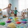 Stepping Stones for Kids XL 11 PCS Non-Slip Bottom Balance Stones -Balance Training and Sensory Coordination Great for Balance, Exercise, and Coordination - Coordination Exercise at Home, Kindergarten, Daycare, Gift for 4+ Kids view 2