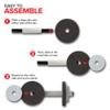 Modern Innovations Kids Weight Set (2 Pack) Toy Dumbbells, Baby Dumbbell Workout Weights, Fun Fitness and Exercise Equipment for Toddlers - Black & Gray view 4