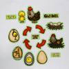 Story Time Felts Chicken Life Cycle Felt Figures for Flannel Board Stories view 2