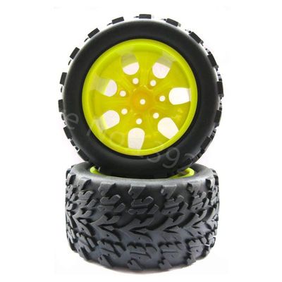 Replacement Part For 4Pcs/Lot For RC 1/10 Scale Models Rubber Tires Tyre Rim Wheel 115mmx55mm RC Car Off-Road Truck Te Control Cars - (Color: 8021)