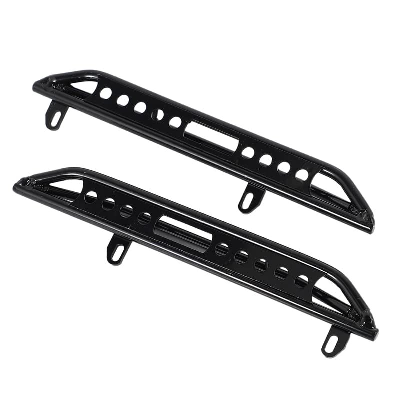 Replacement Part For 2Pcs 153mm Metal Side Step Plate Board Slide Pedal For 1/10 SCX10 III AXI03007 RC Car Parts - (Color: Black)
