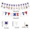 Baseball 1st Birthday Decorations - My Rookie Year Banner for Boys Baby First Birthday Party Supplies - Baseball Theme view 2
