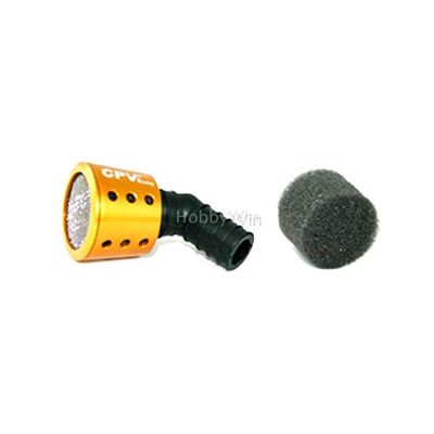 Replacement Part For Black Aluminum 1/10 Taper Air Filter For Nitro Engine RC Model Buggy Car Truck - (Color: Golden)