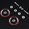 Replacement Part For 4Sets 19mm Aluminum Alloy Bearing Guide Wheel Six-hole Plastic Outer Ring 95238 95213 For Mini 4WD RC Car Model - (Color: Black Wheel Redring) view 1
