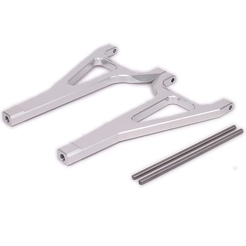 Replacement Part For 2PCS Front Upper Suspension Arm For Rc Car 1/10 E-Revo Summit Slayer Maxx Revo3.3 Alloy A-Arm ERO-007 5332 Truck - (Color: Silver)
