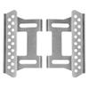 Replacement Part For Alloy Side Pedal Plates #E For 1:10 SCX10 RC Crawler Car Pack Of 2 (Silver) - (Color: White) view 2
