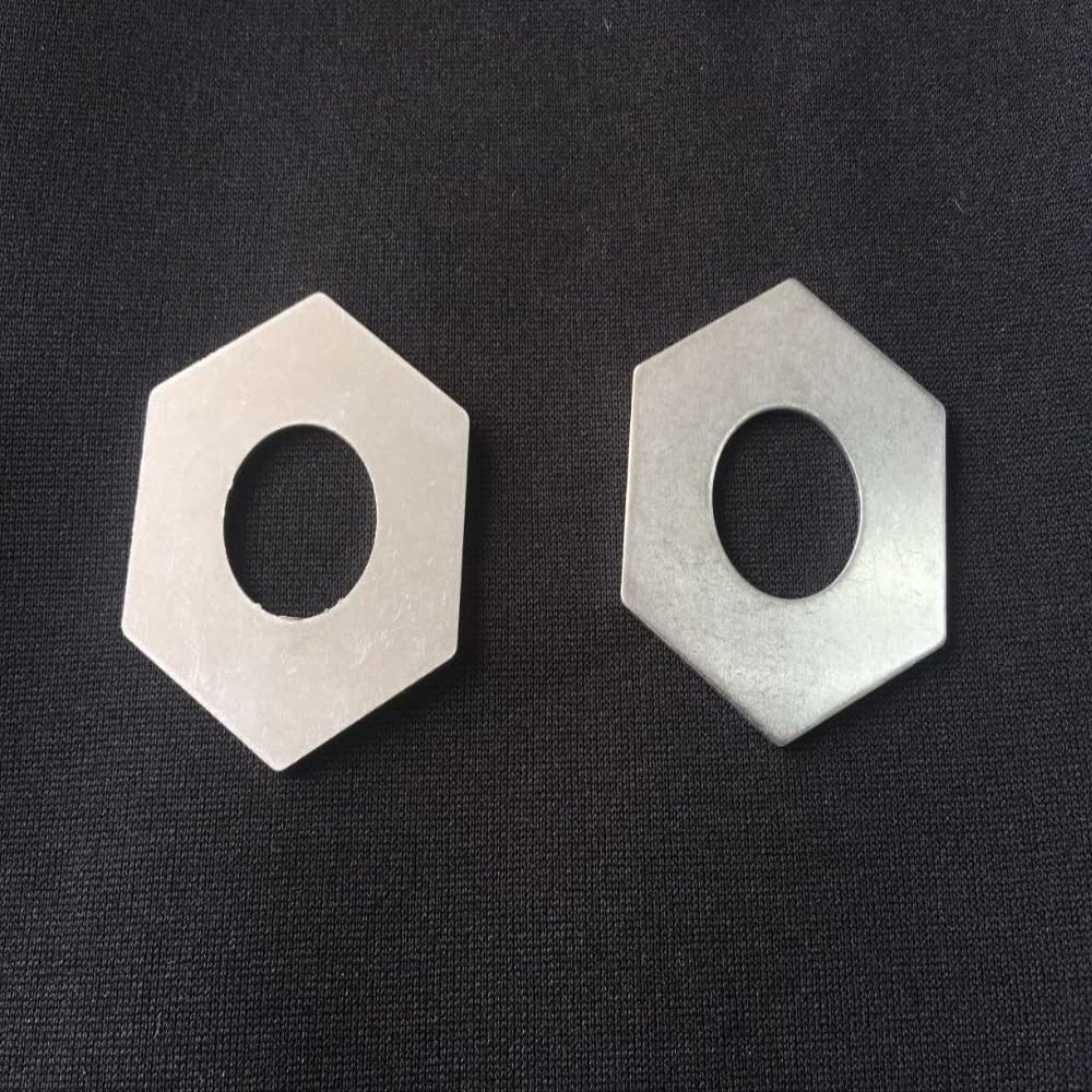 RC Racing AX31243 31068 Aluminum Slipper Pad 32.8x15.2x1mm XL (2) Silver