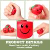 Jerify 30 Pcs Fruit Stress Ball Toys Red Fruit Smile Stress Balls Soft Foam Party Favors Bulk for Teens Adults Finger Exercise School Carnival Reward Gifts Party Favor Supplies(Red) view 4