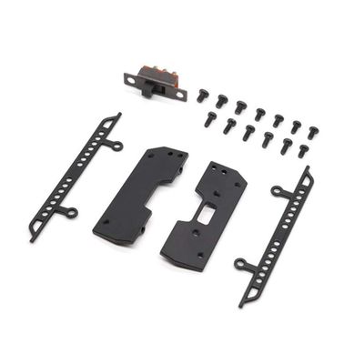 Replacement Part For Orlandoo Hunter MX0032-B Upgraded Side Pedal Plates Kit For OH32A03 1/32 RC Car Parts - (Color: Black)