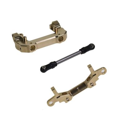 Replacement Part For SCX10 III AX103007 RC Car Brass Front/Rear Bumper Bracket & Tie Rod RC Car Parts - (Color: Front Rear Set)