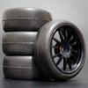 Replacement Part For 1Set 4Pcs Racing Tires Tyre Metal Wheel Rim 4Pcs For RC 1/10 On-Road Car 94123/94103/94122 D4/D3 FW06 108H - (Color: 108H-6018) view 1