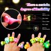 100 Pack Light up Ring St Patrick's Day Flashing Party Favor LED Jelly Ring Glow in the Dark Ring Animal Bumpy Ring for Boys Girls Finger Toy for Prizes Birthday Rewards Raves Concert Shows Supplies view 4