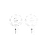 Replacement Part For Thickened 1.5MM Hexagonal Brake Pads Brake ROCK REY - (Color: Silver) view 1